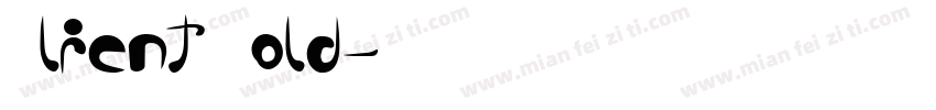 Client Bold字体转换